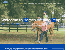 Tablet Screenshot of horseshelpingpeople.org