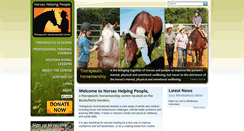 Desktop Screenshot of horseshelpingpeople.co.uk